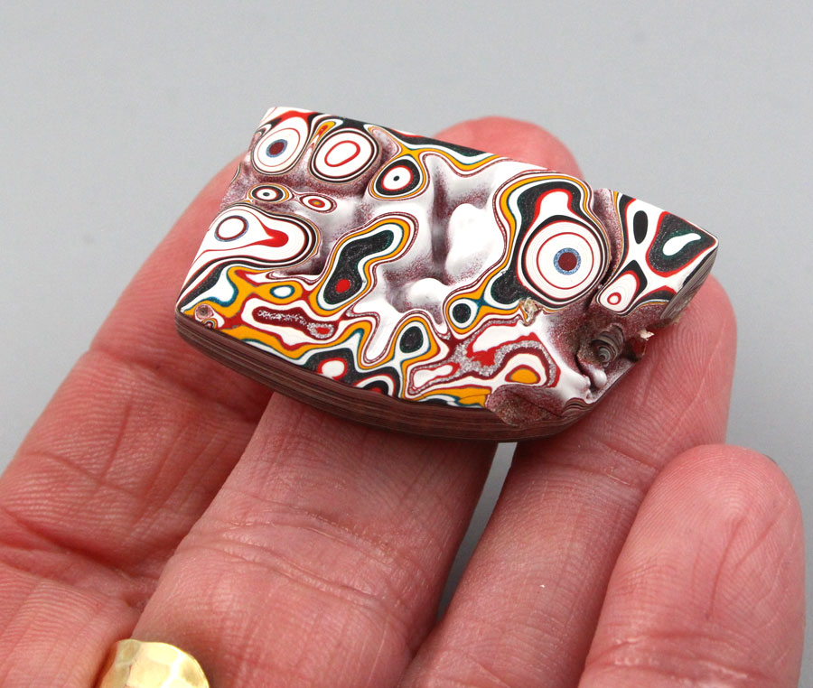 Sculpted hand cut Kenworth Fordite