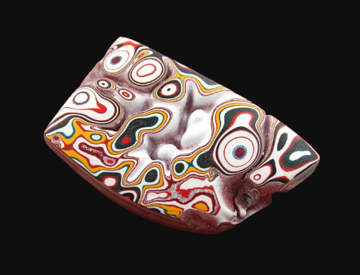 Sculpted hand cut Kenworth Fordite
