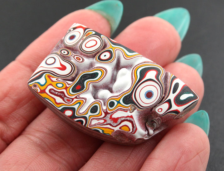 Sculpted hand cut Kenworth Fordite