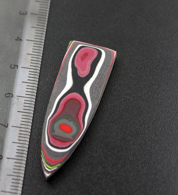 Hand Cut Metallic Pink Jeep Fordite 
