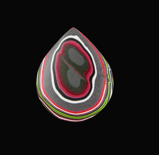 Hand Cut Metallic Pink and Lime Jeep Fordite 