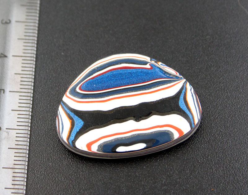 Hand cut Kenworth Fordite  Cabochon 