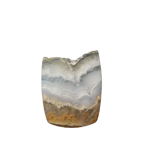 Drusy Top Prudent Man Agate cabochon