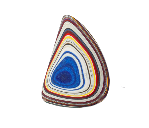 Hand Cut Metallic Blue Jeep Fordite 