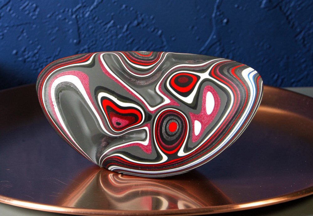 Collectors Sculpted Metallic  Hand Cut Jeep Fordite 