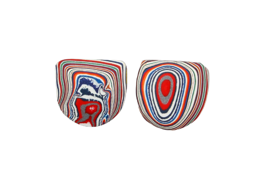 Fordite kenworth Pair of cabochons