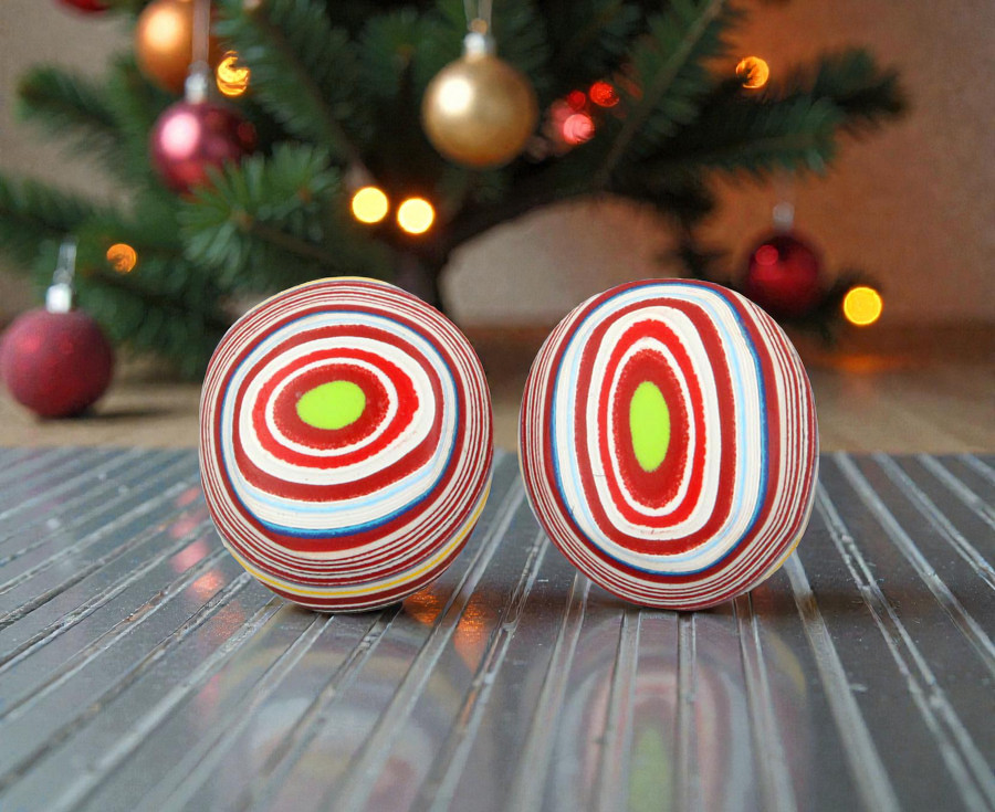 Fordite kenworth Pair of cabochons
