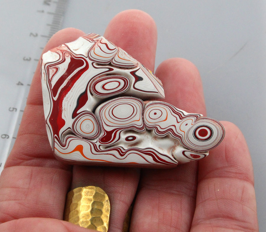 Huge Sculpted hand cut Kenworth Fordite