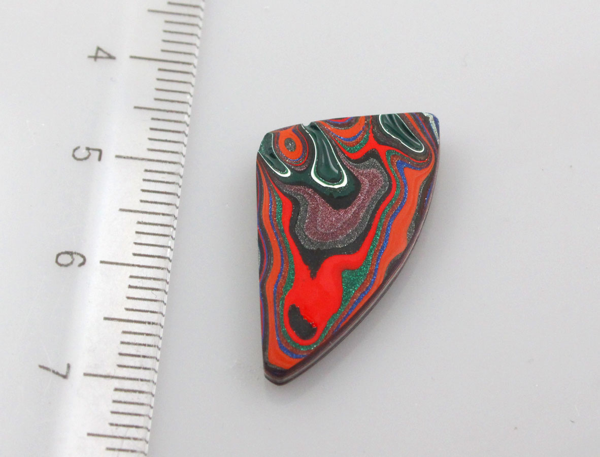 Hand cut Kenworth Fordite  Cabochon 