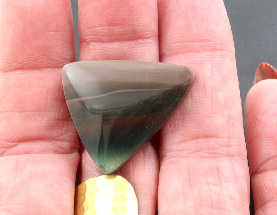 Orbed Imperial Jasper cabochon