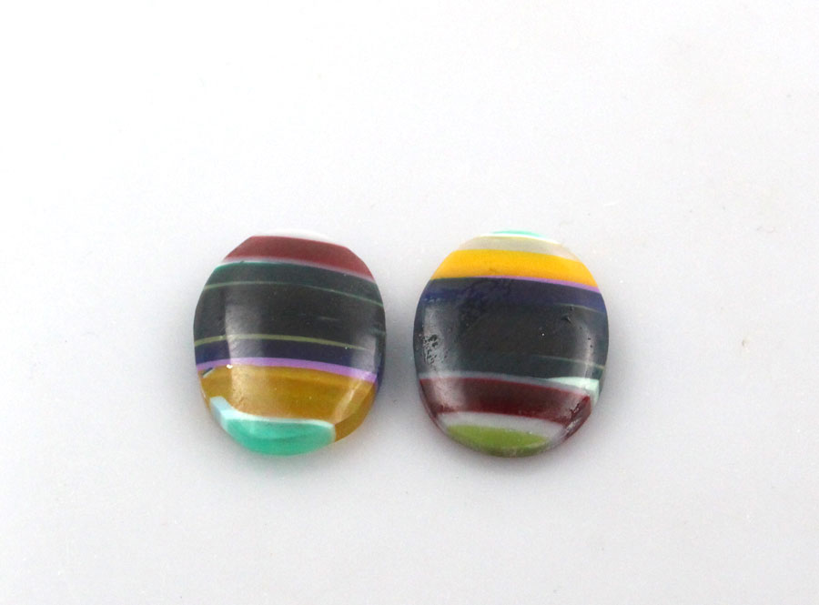 Surfite matched pair of cabochons