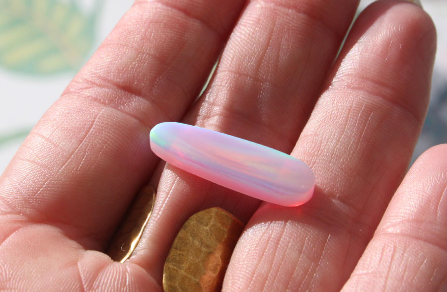 Aurora Opal cabochon