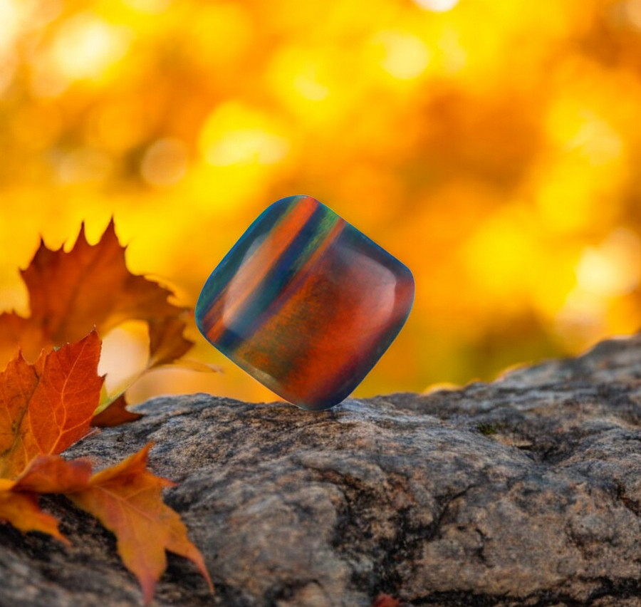 Aurora Opal cabochon