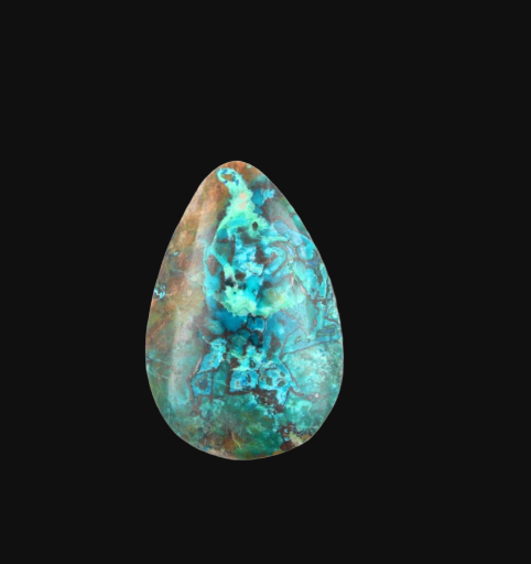 Peruvian Chrysocolla cabochon