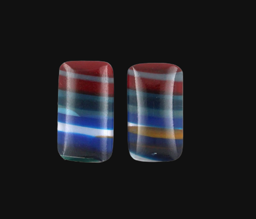 Surfite matched pair of cabochons