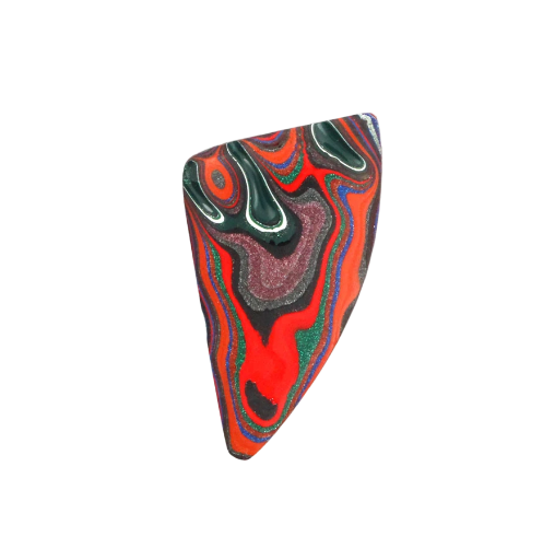 Hand cut Kenworth Fordite  Cabochon 