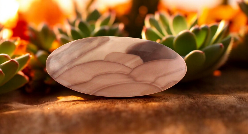 Willow Creek Jasper cabochon green and pink