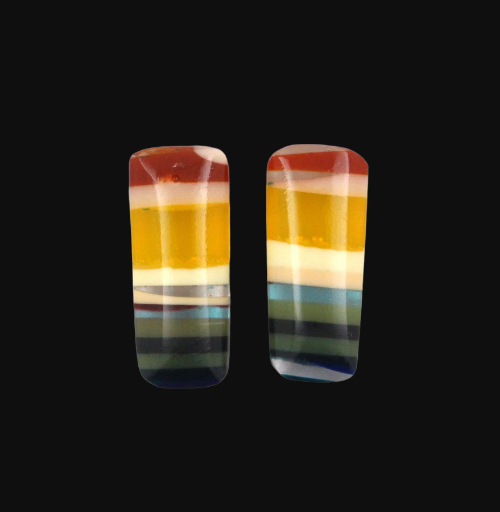 Surfite matched pair of cabochons