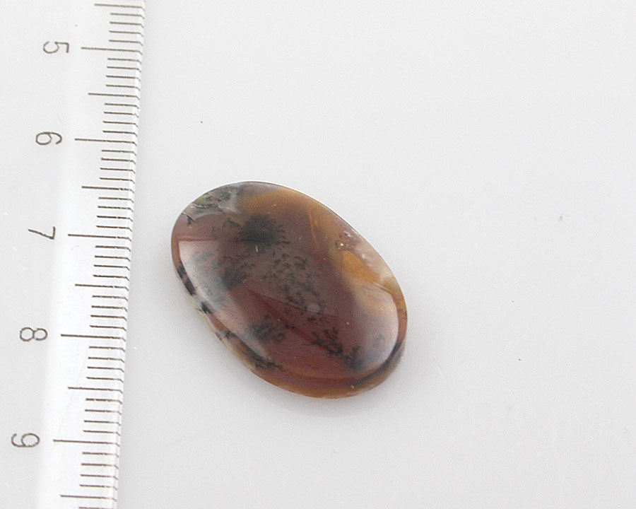 Amethyst Sage Plume Agate  hand cut cabochon