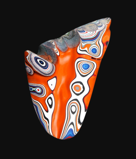 Huge Sculpted hand cut Kenworth Fordite