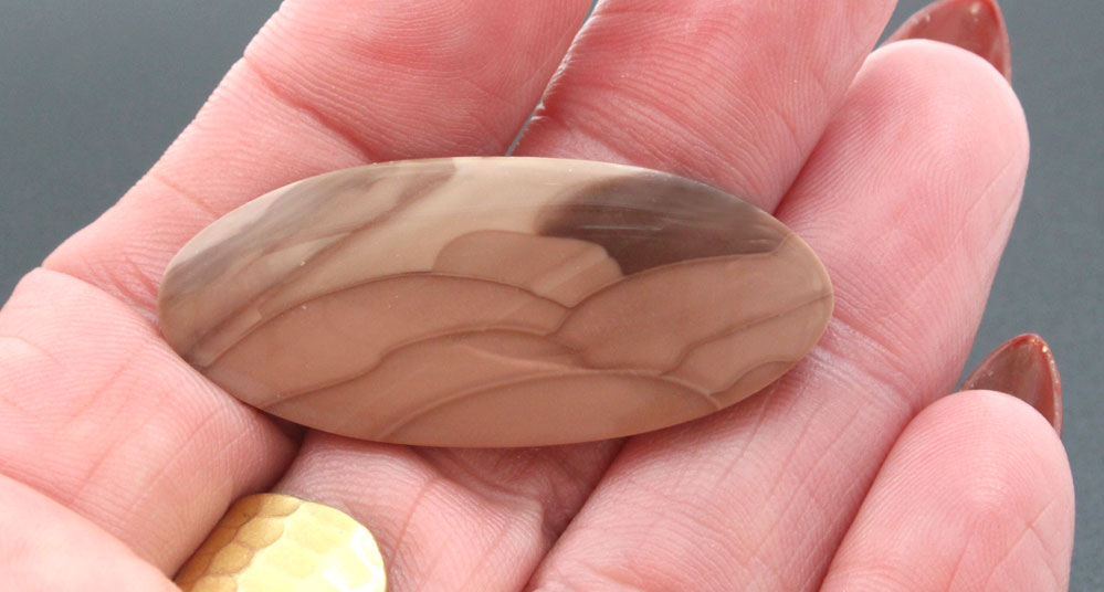 Willow Creek Jasper cabochon green and pink 