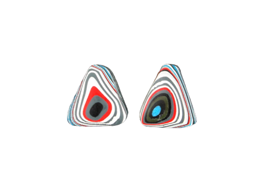 Fordite Pair of cabochons