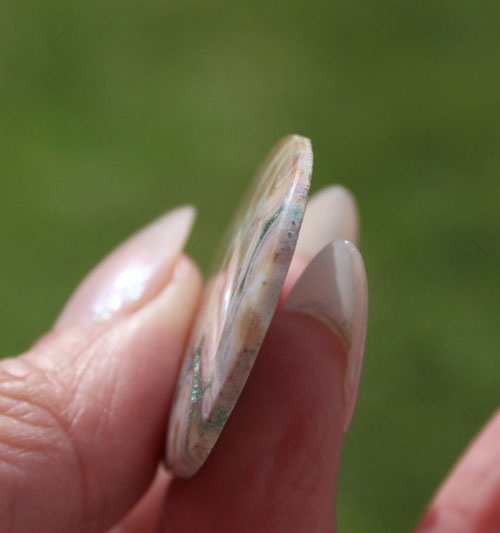 Hand cut Rare Ocean Jasper 
