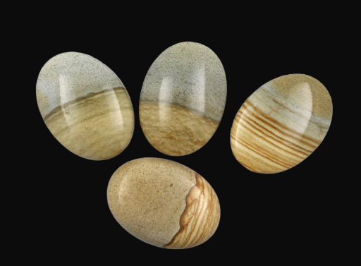 Sale bundle set of 4 Picture jasper cabochon's