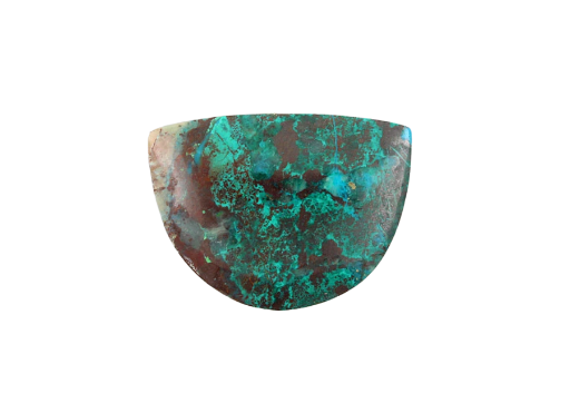 Hand Cut Parrots Wing Chrysocolla Cabochon
