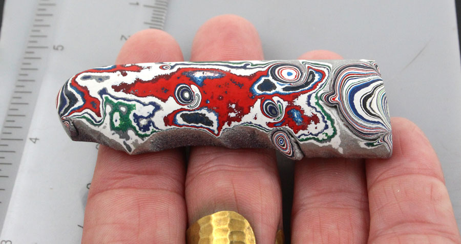 Huge Sculpted hand cut Kenworth Fordite