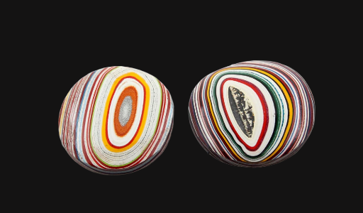   kenworth Fordite Pair of cabochons