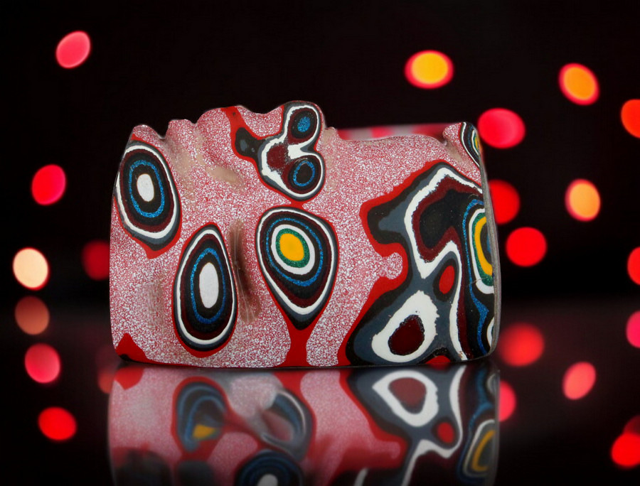 Sculpted hand cut Kenworth Fordite