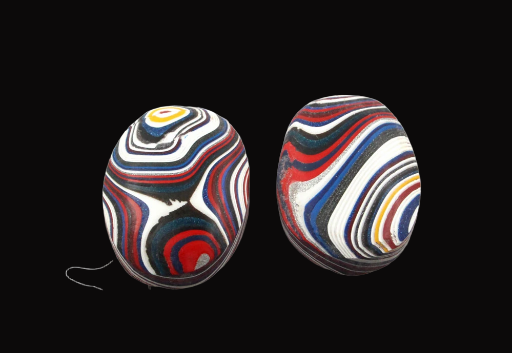 Fordite kenworth Pair of cabochons