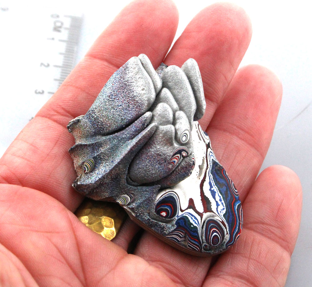 Dragons Scale sulpted hand cut Kenworth Fordite