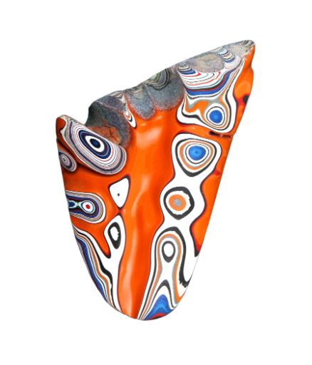 Huge Sculpted hand cut Kenworth Fordite