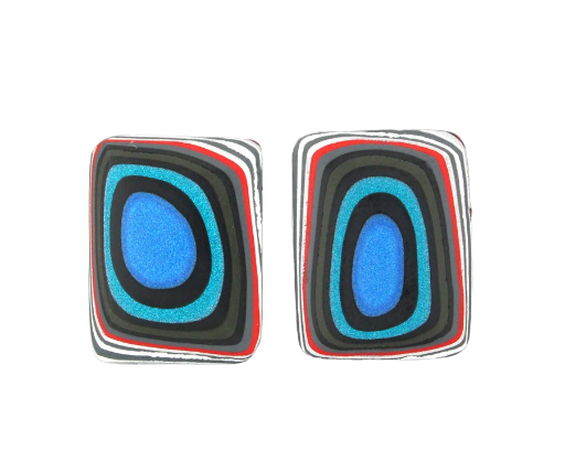 Fordite kenworth Pair of cabochons