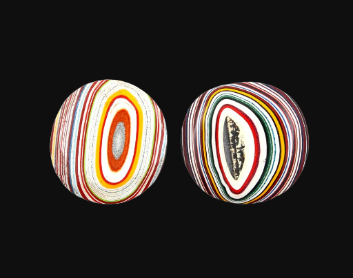   kenworth Fordite Pair of cabochons