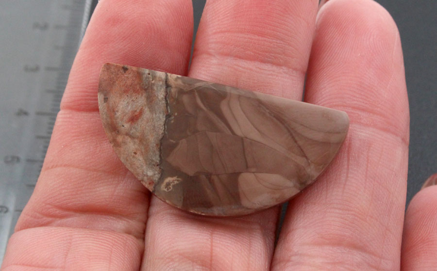 Willow Creek Jasper cabochon green and pink 
