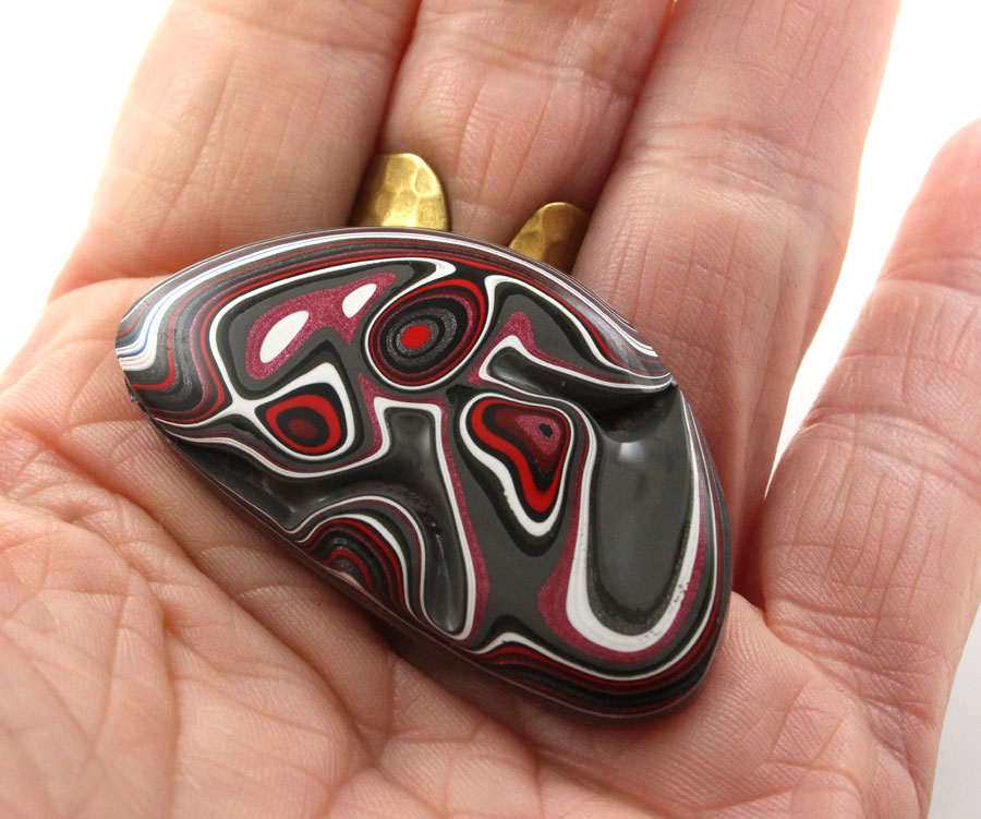 Collectors Sculpted Metallic  Hand Cut Jeep Fordite 