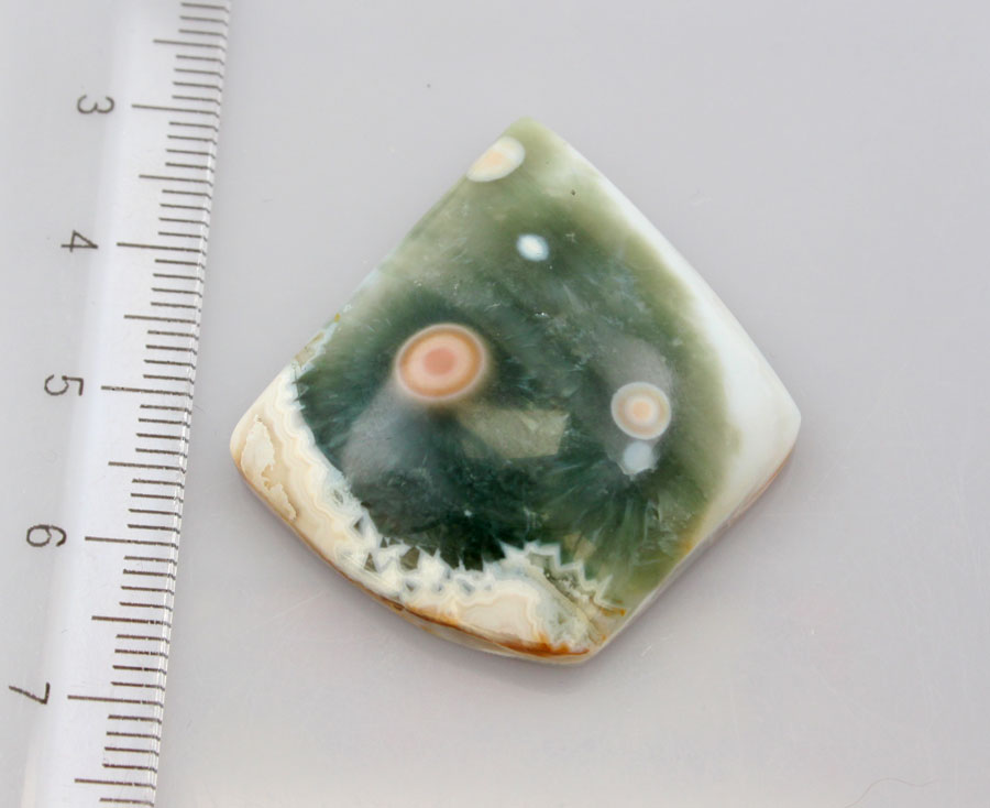 Hand cut Rare Ocean Jasper 