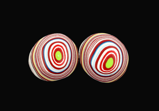 Fordite kenworth Pair of cabochons