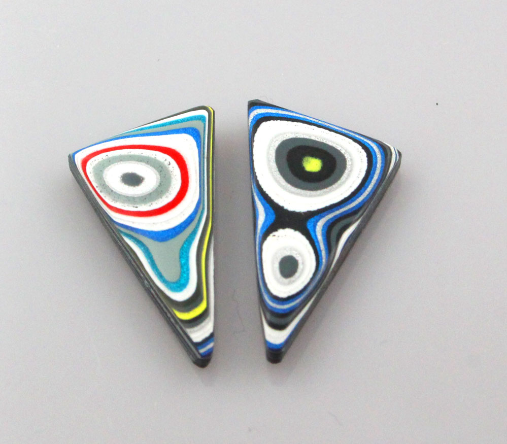 Fordite kenworth Pair of cabochons