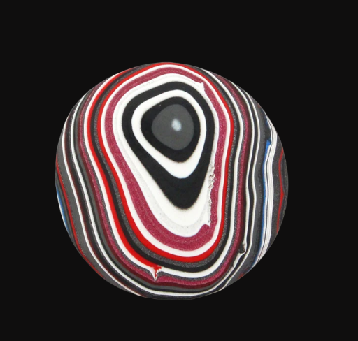 Hand Cut Metallic Pink Jeep Fordite 