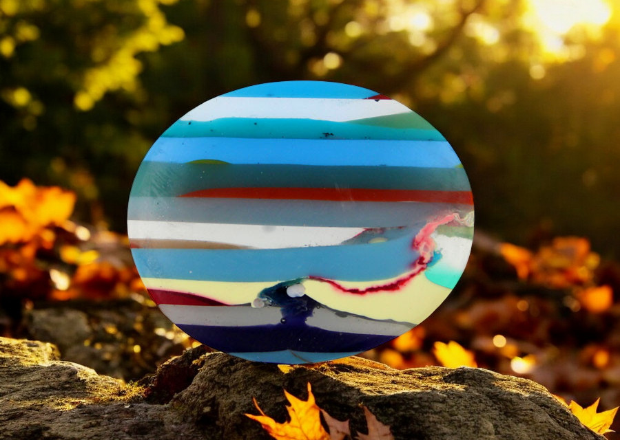 Californian Hand Cut Surfite Cabochon 