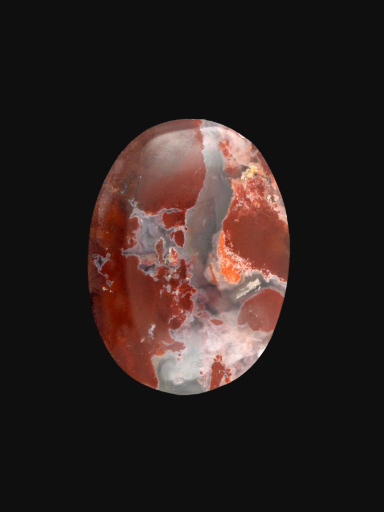 Hogs Plume  Agate cabochon