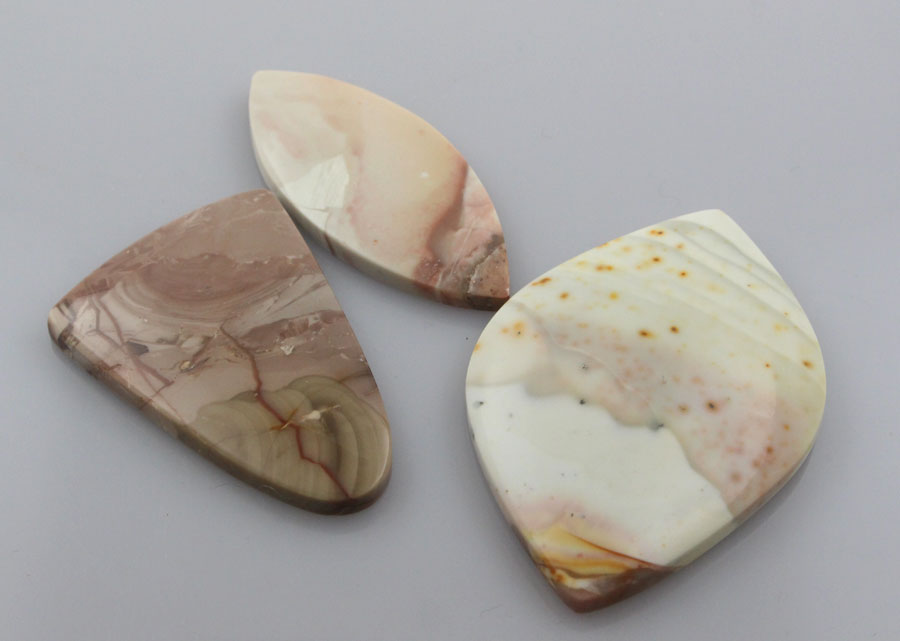 Sale bundle set of 3 Willow Creek Fine Jasper cabochon's 
