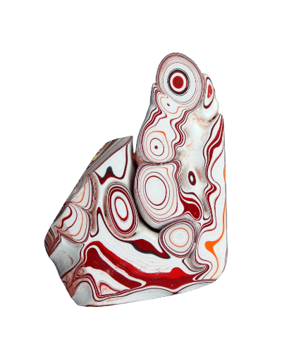 Huge Sculpted hand cut Kenworth Fordite