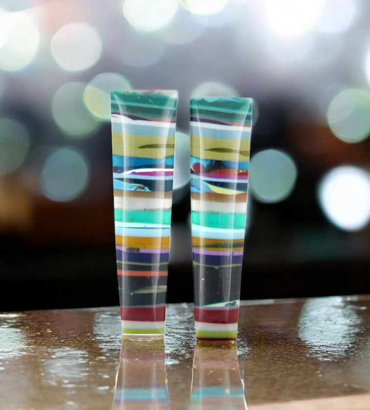 HUGE Surfite matched pair of cabochons