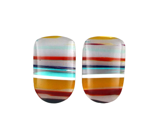 Surfite matched pair of cabochons