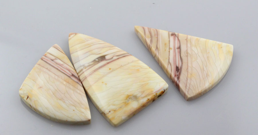 Sale bundle set of 3 Willow Creek Fine Jasper cabochon's 